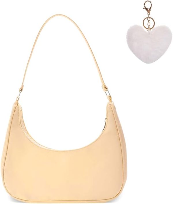 Bags Small Handbag Women Small Handbag Aesthetic Bag Shoulder Bag  Handbag Teenager Girls Hand Bag Aesthetic Bag Handbag Small Bags Handbag Shoulder Bag Women, Yellow 1