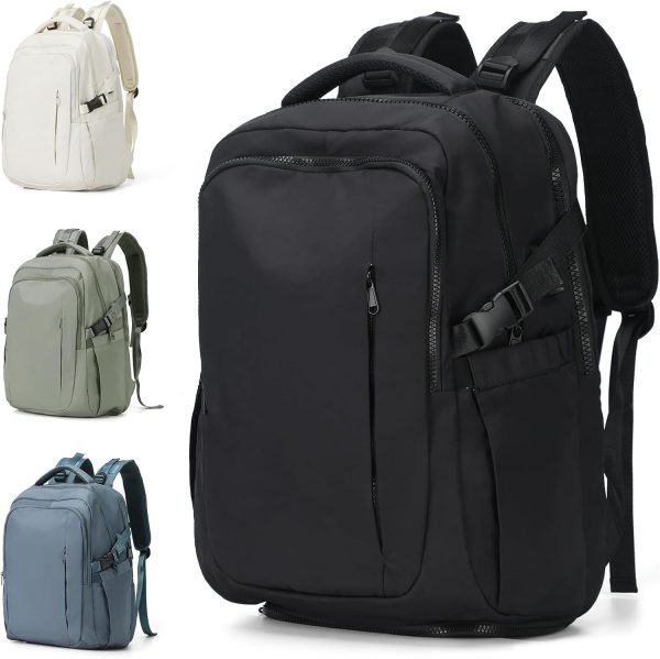 Large Travel Backpack for Women Men Airline Approved Carry On Personal Item Backpack Bag  Airlines Personal Item Bag Flight Approved Luggage Backpack - Black