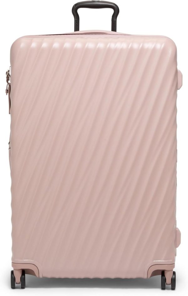 19  Extended Trip Expandable 4-Wheeled Packing CaseHard Side Suitcase with Spinner WheelsSpacious International Travel Luggage with Secure StorageMauve Texture