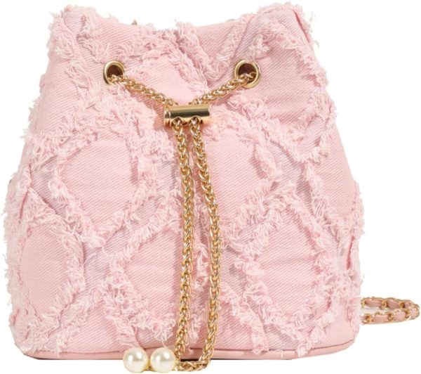 Denim Bucket Bag, Jean  for Women Denim Crossbody Bags  Bag Drawstring Handbag