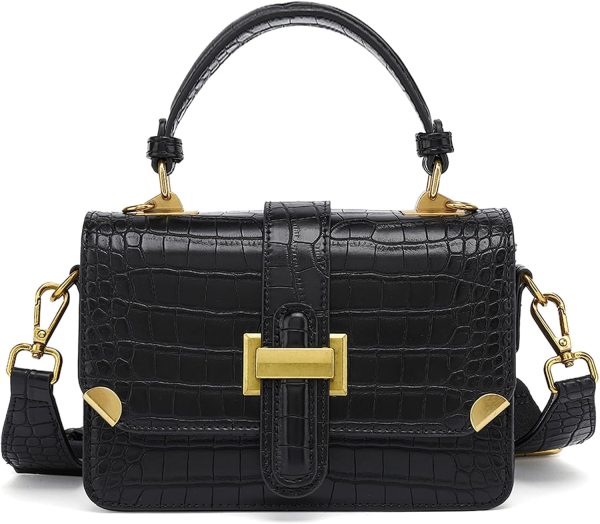 Women Small Classy Crossbody Purse Top Handle Handbags Leather Satchel Bags for Women