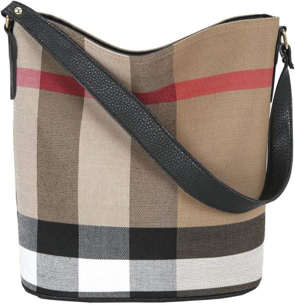 Tote Bag for Women Designer Handbags Plaid Womens  and Bucket bag Canvas tote handbags black shoulder women designer