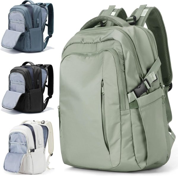 Large Travel Backpack for Women Men Airline Approved Carry On Personal Item Backpack Bag  Airlines Personal Item Bag Flight Approved Luggage Backpack - Green