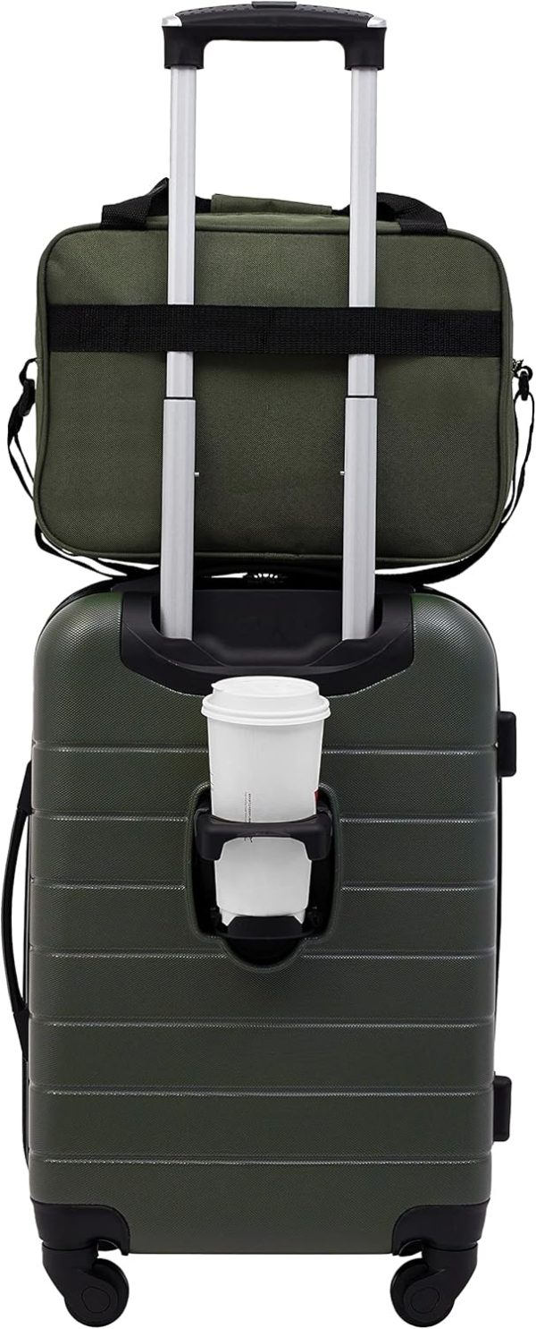 Smart Luggage Cup Holder and USB Port, Deep Depths, 2 Piece Set